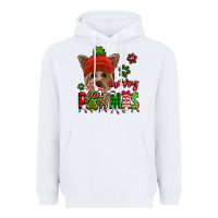 White merry pawmas christmas yorkie Heavyweight Hoodie - Jasminsmagicworld