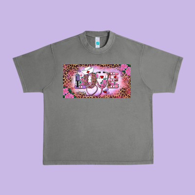 Valentine's Day Nurse Love Urban Heavy Tee Designed By Ranaportraitstore