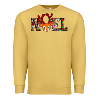 Antique Gold noel reindeer Premium Sweatshirt - AdoDesignShop