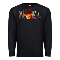 Black noel reindeer Premium Sweatshirt - AdoDesignShop