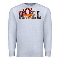 Heather Grey noel reindeer Premium Sweatshirt - AdoDesignShop
