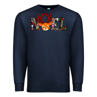 Navy noel reindeer Premium Sweatshirt - AdoDesignShop