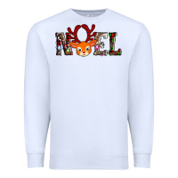 White noel reindeer Premium Sweatshirt - AdoDesignShop