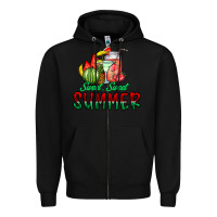 Black sweet sweet summer Zipper Hoodie - CowhideDigitalArt