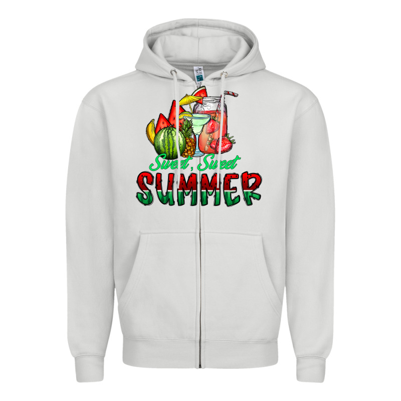 Sweet Sweet Summer Zipper Hoodie by CowhideDigitalArt | Teevron