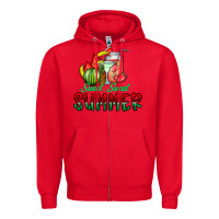 Red sweet sweet summer Zipper Hoodie - CowhideDigitalArt