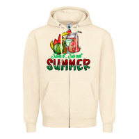 Sandshell sweet sweet summer Zipper Hoodie - CowhideDigitalArt