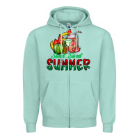 Seafoam sweet sweet summer Zipper Hoodie - CowhideDigitalArt