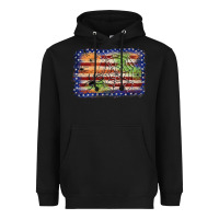 Black American flag halloween background Heavyweight Hoodie - JahusDesignShop