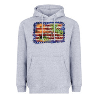 Heather Grey American flag halloween background Heavyweight Hoodie - JahusDesignShop