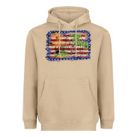 Mushroom American flag halloween background Heavyweight Hoodie - JahusDesignShop