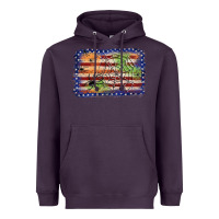 Plum American flag halloween background Heavyweight Hoodie - JahusDesignShop