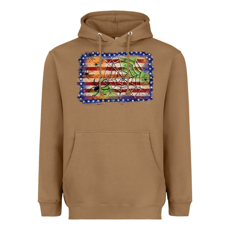 American Flag Halloween Background Heavyweight Hoodie by JahusDesignShop | Teevron