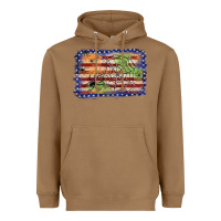 Toasted Coconut American flag halloween background Heavyweight Hoodie - JahusDesignShop