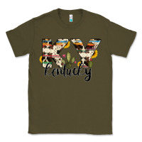 Army Green kentucky state cowhide serape cactus Classic Tee - RanaPortraitStore