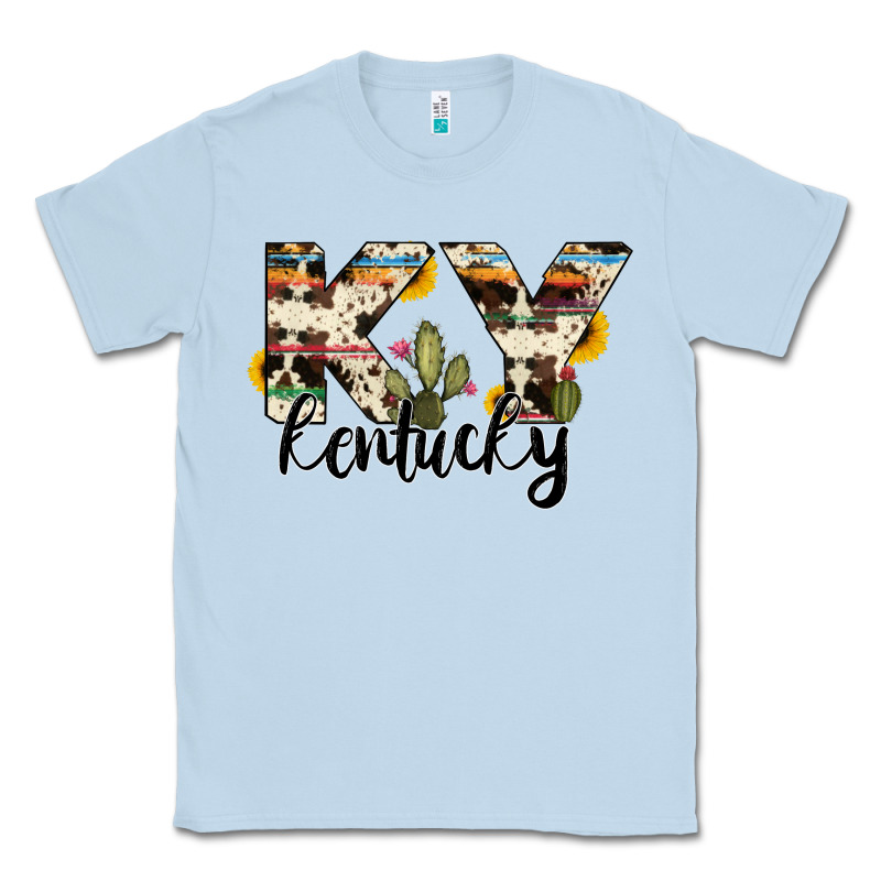 Kentucky State Cowhide Serape Cactus Classic Tee by RanaPortraitStore | Teevron