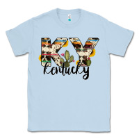 Dusty Blue kentucky state cowhide serape cactus Classic Tee - RanaPortraitStore