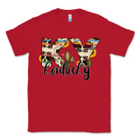 Red kentucky state cowhide serape cactus Classic Tee - RanaPortraitStore