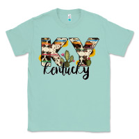 Seafoam kentucky state cowhide serape cactus Classic Tee - RanaPortraitStore