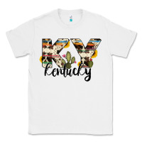 White kentucky state cowhide serape cactus Classic Tee - RanaPortraitStore