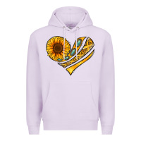Lilac Childhood Cancer Awareness heart Premium Hoodie - NancyCooperArtShop