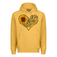 Childhood Cancer Awareness Heart Premium Hoodie | Teevron