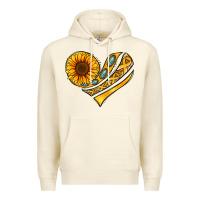 Sandshell Childhood Cancer Awareness heart Premium Hoodie - NancyCooperArtShop