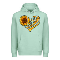 Seafoam Childhood Cancer Awareness heart Premium Hoodie - NancyCooperArtShop