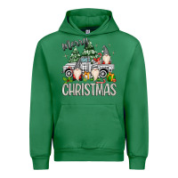 Emerald merry christmas gnomes truck Urban Hoodie - MaliasSmallBusiness