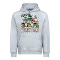Heather Grey merry christmas gnomes truck Urban Hoodie - MaliasSmallBusiness