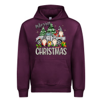 Mauve Wine merry christmas gnomes truck Urban Hoodie - MaliasSmallBusiness