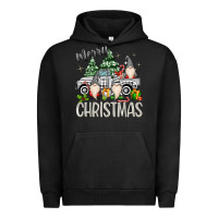 Pigment Black merry christmas gnomes truck Urban Hoodie - MaliasSmallBusiness
