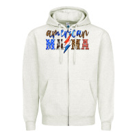 American Mama Thunderbolt Zipper Hoodie | Teevron