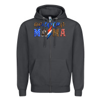 Smoke american mama thunderbolt Zipper Hoodie - HRA Design Shop