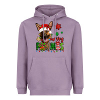 Lavender merry pawmas christmas german shepherd Heavyweight Hoodie - Jasminsmagicworld