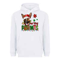 White merry pawmas christmas german shepherd Heavyweight Hoodie - Jasminsmagicworld