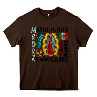 Chocolate Brown madre Heavy Core Tee - CowhideDigitalArt