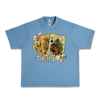 Pebble Blue western rodeo playing cards tbw Urban Heavy Tee - texasbilliewilder
