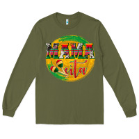 Army Green Mama Cita Long Sleeve Tee - texasbilliewilder