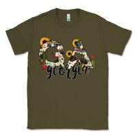 Army Green georgia state cowhide serape cactus Classic Tee - RanaPortraitStore