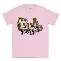 Bubblegum Pink georgia state cowhide serape cactus Classic Tee - RanaPortraitStore