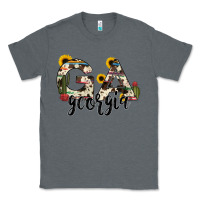 Charcoal Heather georgia state cowhide serape cactus Classic Tee - RanaPortraitStore