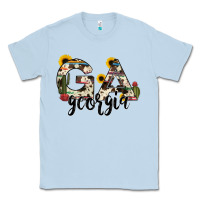 Dusty Blue georgia state cowhide serape cactus Classic Tee - RanaPortraitStore