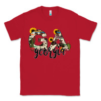 Red georgia state cowhide serape cactus Classic Tee - RanaPortraitStore