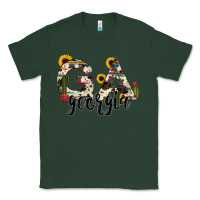 Sports Green georgia state cowhide serape cactus Classic Tee - RanaPortraitStore