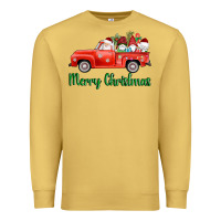 Antique Gold merry christmas truck gnomes Premium Sweatshirt - AdoDesignShop