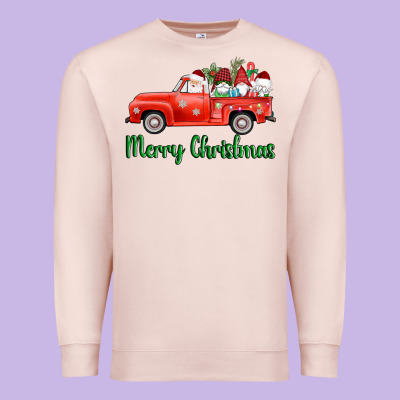 Merry Christmas Truck Gnomes Premium Sweatshirt Designed By Adodesignshop