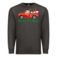 Smoke merry christmas truck gnomes Premium Sweatshirt - AdoDesignShop