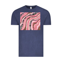 Vintage Denim valentines day watercolor Vintage Tee - RanaPortraitStore