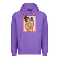 Purple self love is the best love Premium Hoodie - MaliasSmallBusiness